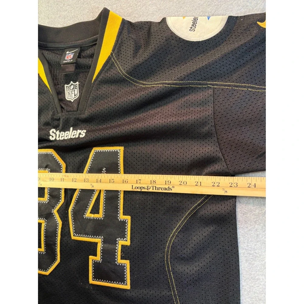 Nike Pittsburgh Steelers Antonio Brown 84 Onfield Jersey Mens 40 Black NFL‎